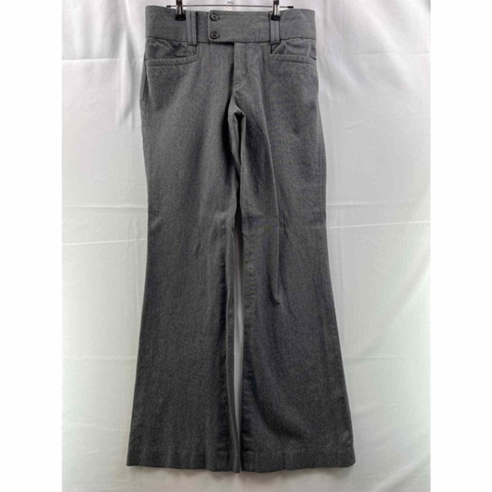Banana Republic Women Dress Pants Sz 4 Gray The Sloan Fit Stretch Pockets Career